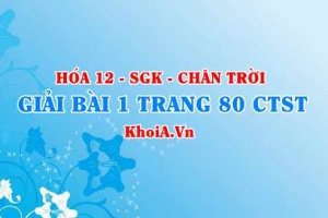 Bài 1 trang 80 Hóa 12 Chân trời sáng tạo